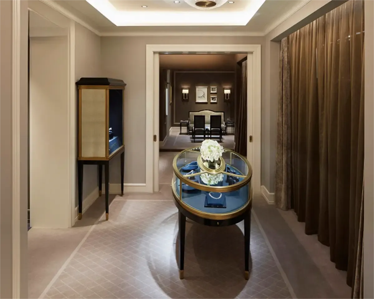 Custom Luxury Jewelry Island Showcase