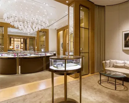 Custom Luxury Jewelry Island Showcase