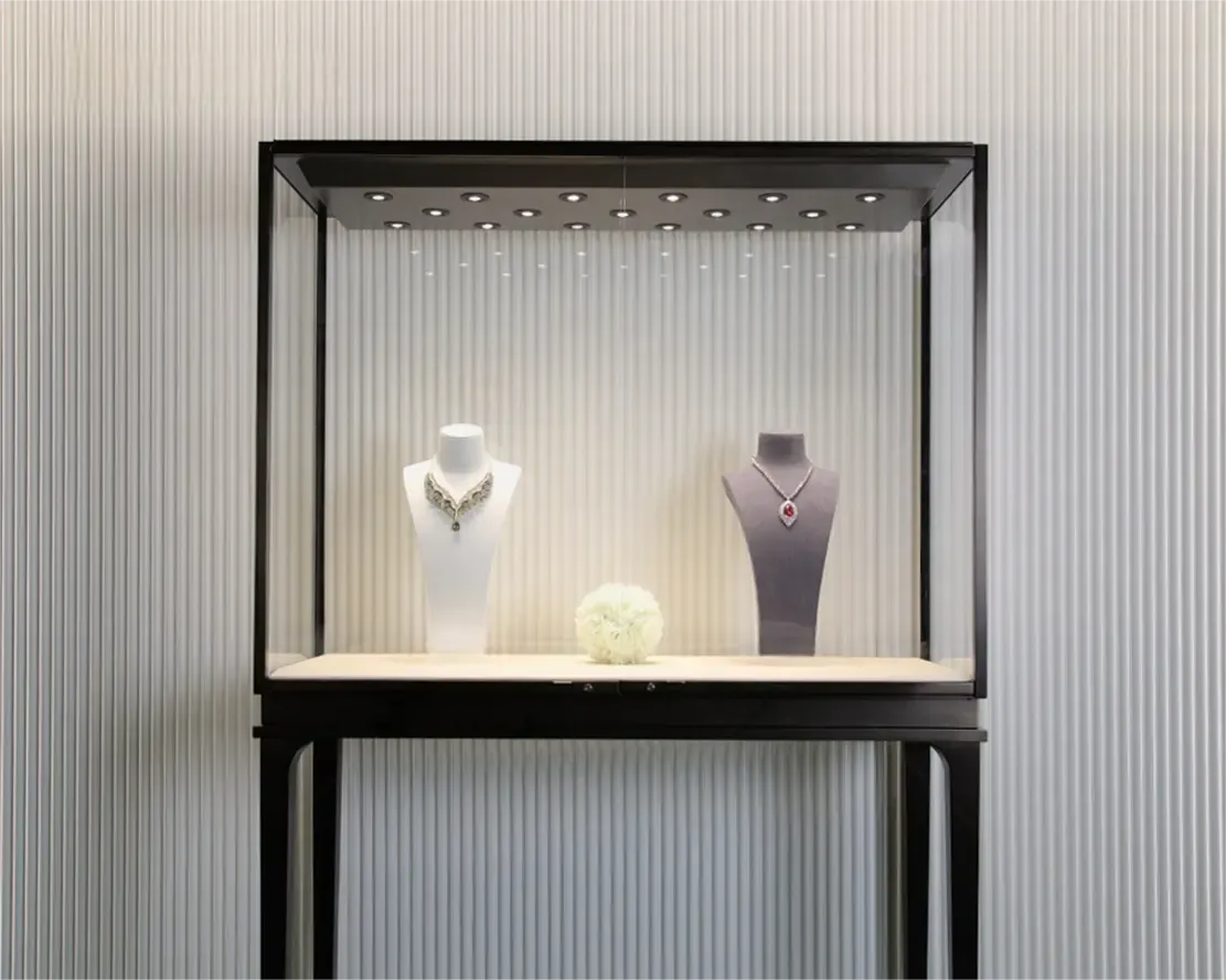 Custom Luxury Jewelry Tall Display Cabinet