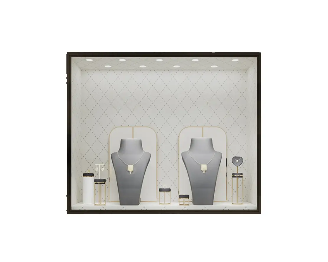 Custom Luxury Jewelry Wall Display Cabinet