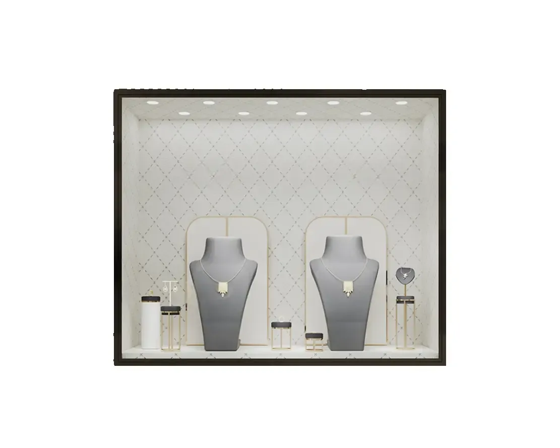 Custom Luxury Jewelry Wall Display Cabinet