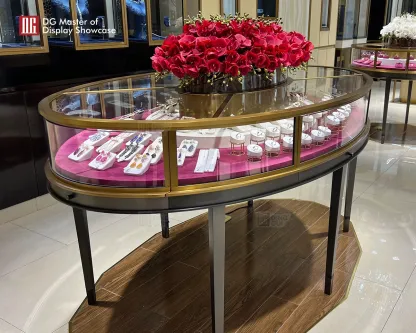 Custom Luxury Jewelry Island Showcase