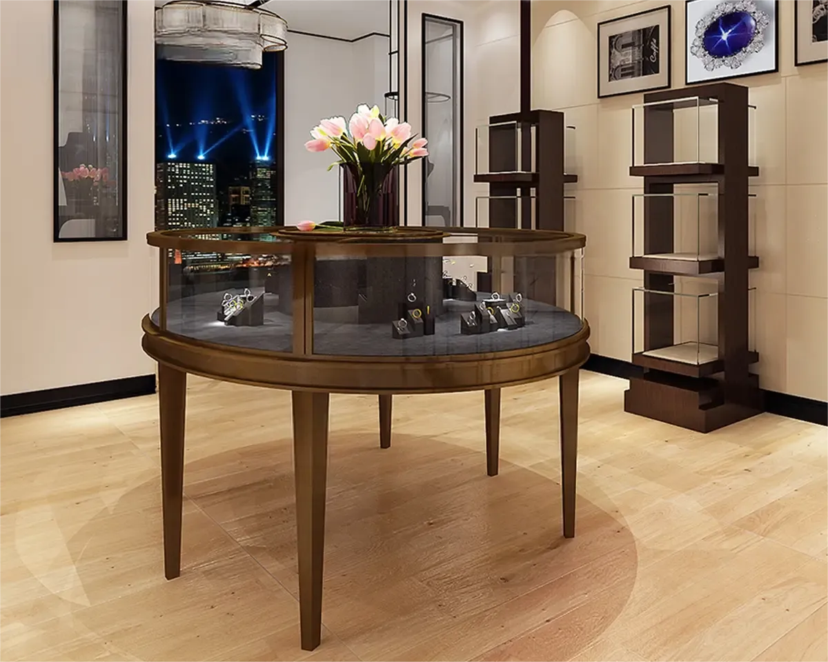 Custom Luxury Jewelry Island Showcase