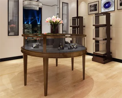 Custom Luxury Jewelry Island Showcase