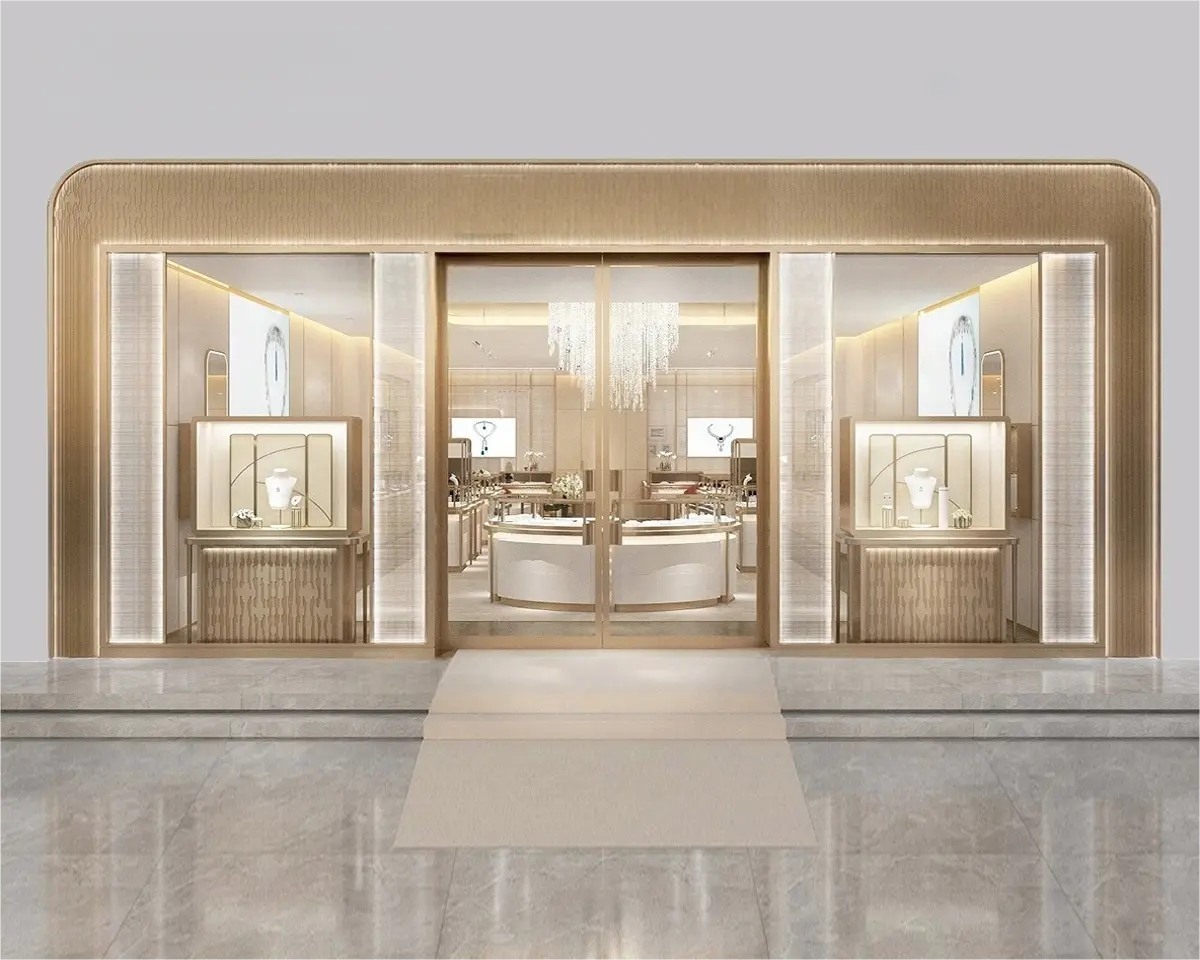 Custom Luxury Jewelry Tall Display Cabinet