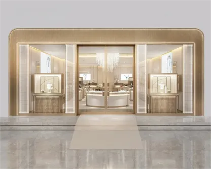 Custom Luxury Jewelry Tall Display Cabinet