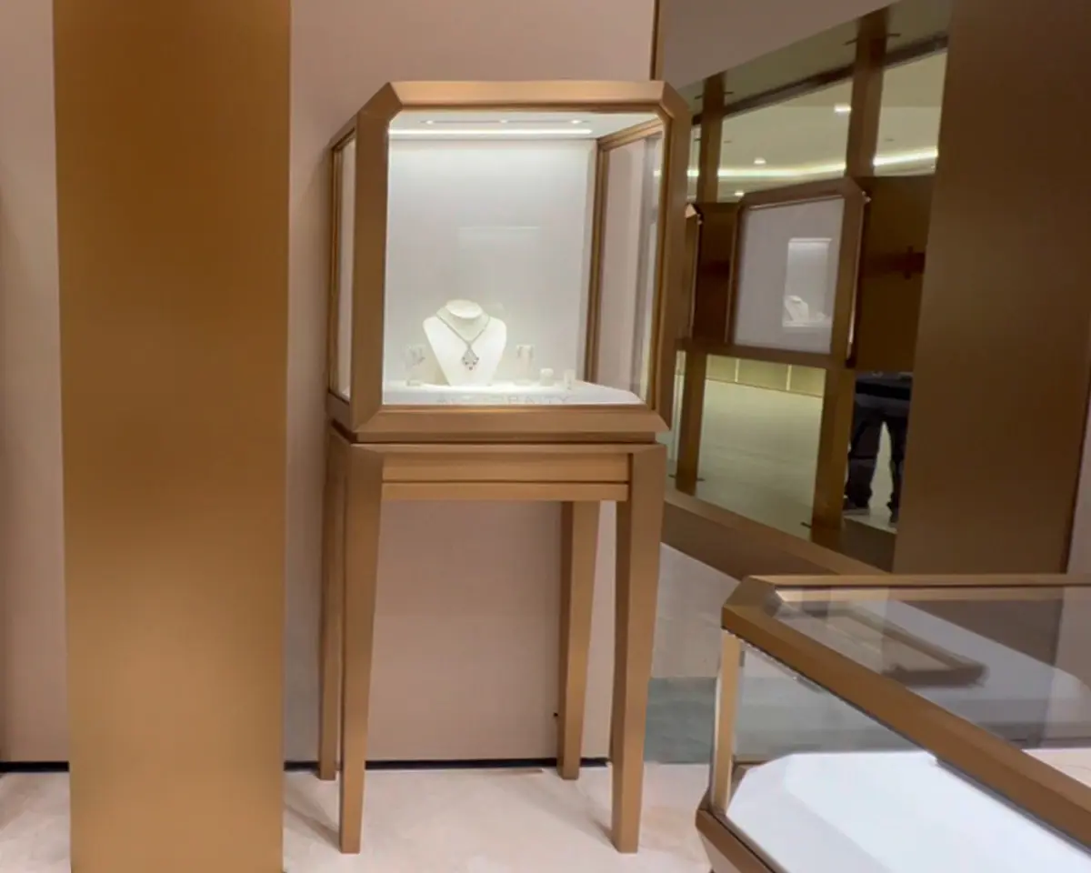 Custom Luxury Jewelry Tall Display Cabinet