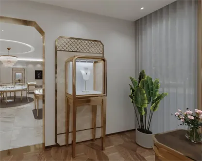 Custom Luxury Jewelry Tall Display Cabinet
