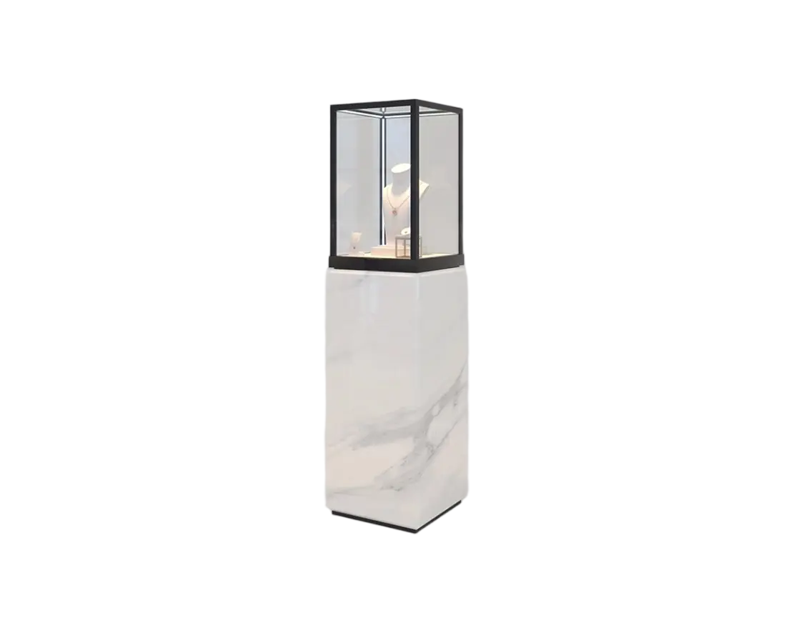 Custom Luxury Jewelry Tall Display Cabinet