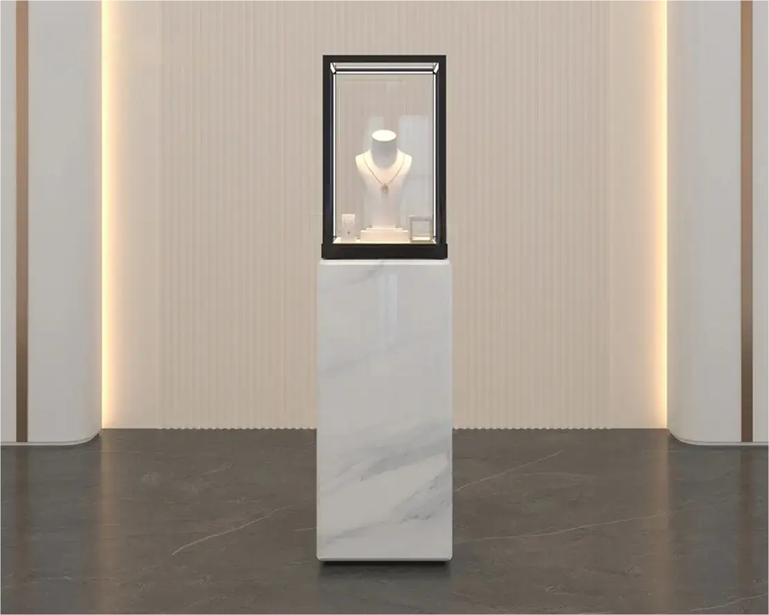 Custom Luxury Jewelry Tall Display Cabinet