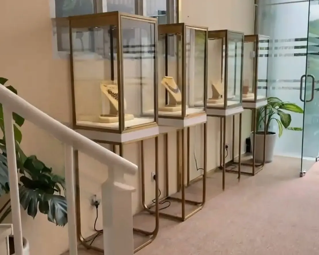Custom Luxury Jewelry Tall Display Cabinet
