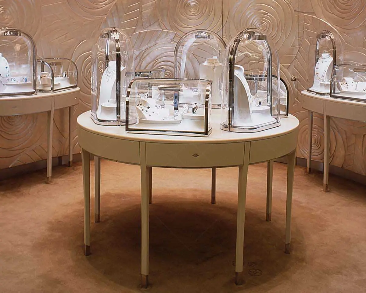 Custom Luxury Jewelry Island Showcase