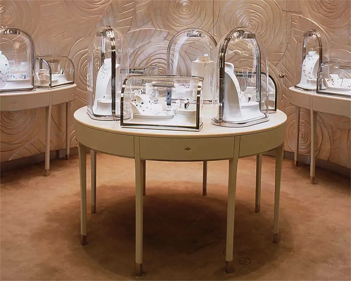Custom Luxury Jewelry Island Showcase