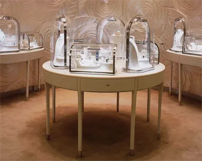 Custom Luxury Jewelry Island Showcase