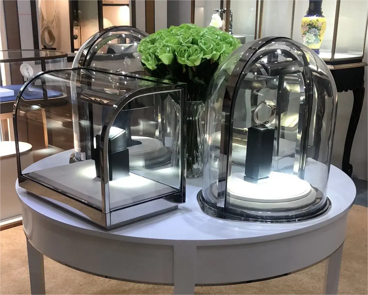 Custom Luxury Jewelry Island Showcase