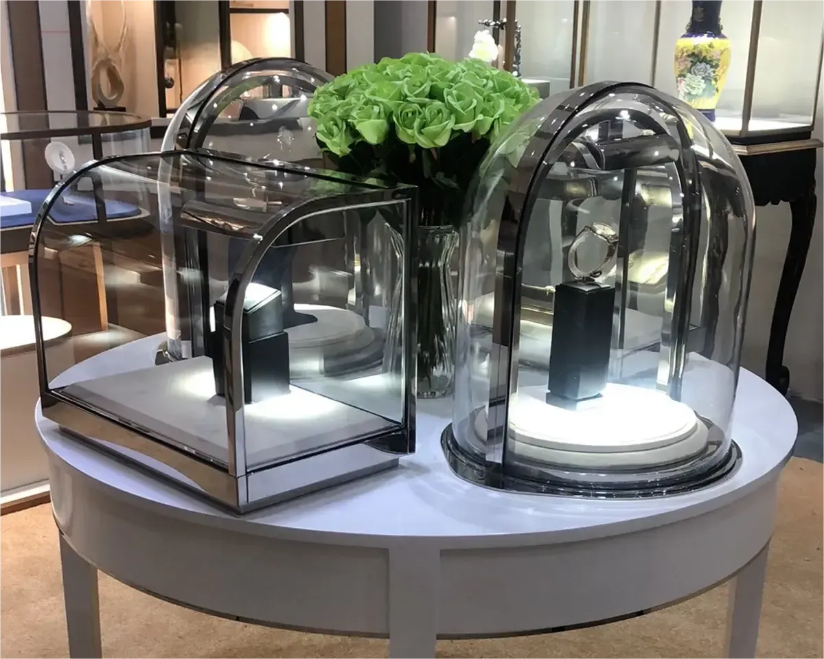 Custom Luxury Jewelry Island Showcase