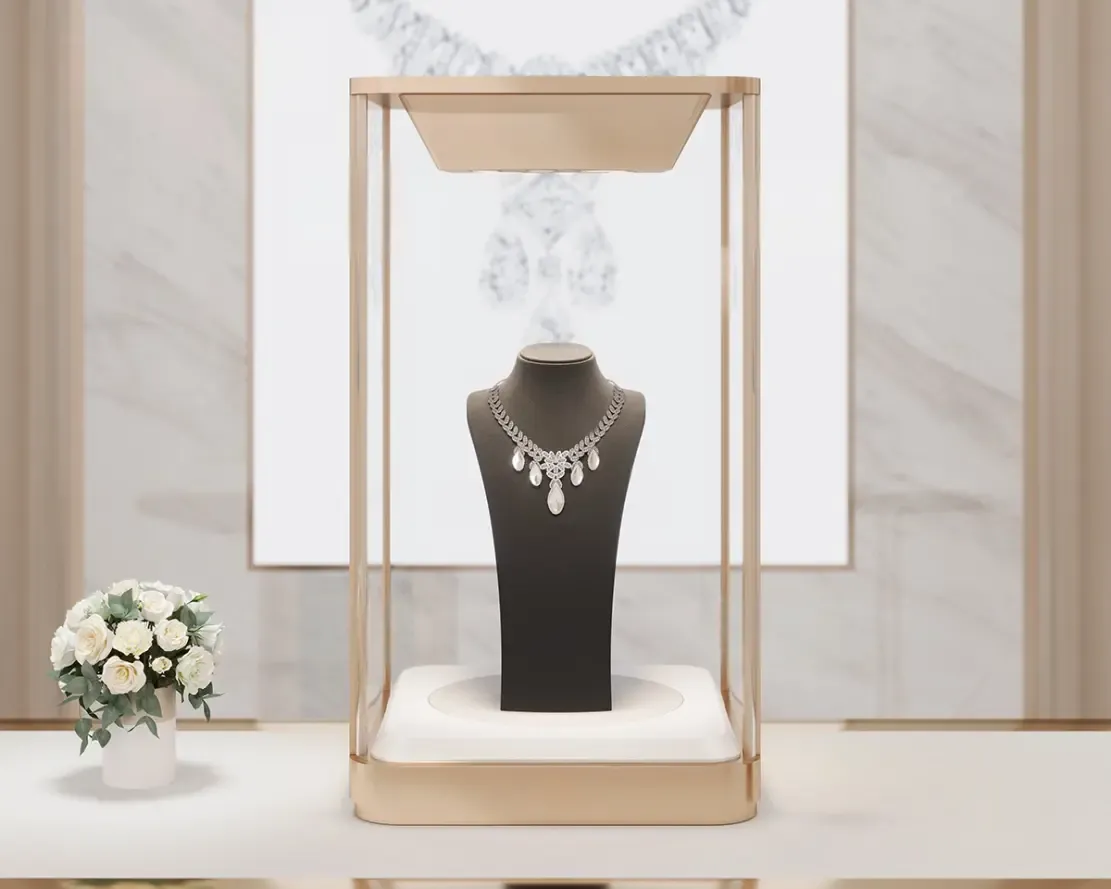Custom Luxury Jewelry Wall Display Cabinet
