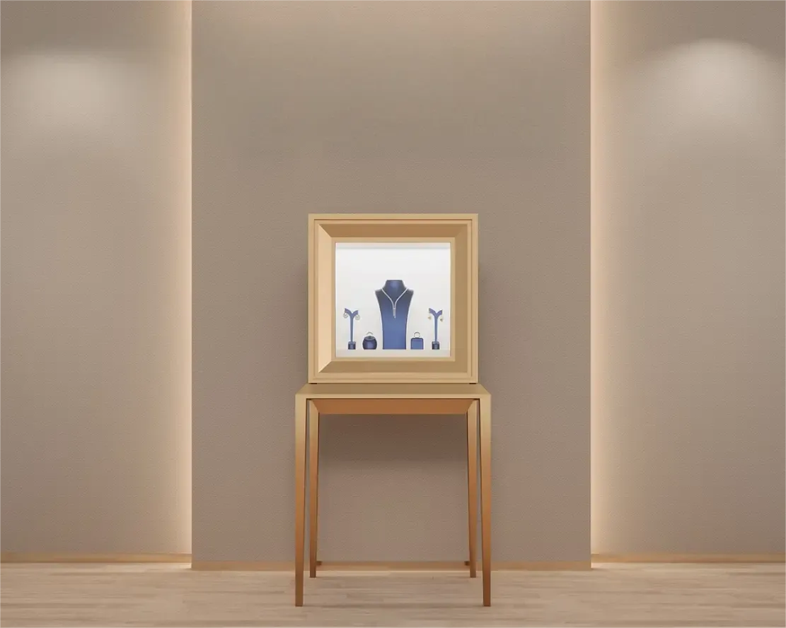 Custom Luxury Jewelry Tall Display Cabinet