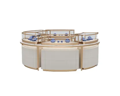 Custom Luxury Jewelry Island Showcase