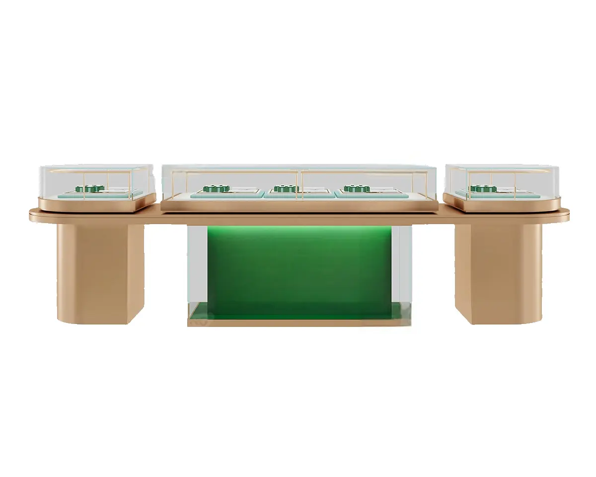 Custom Luxury Jewelry Island Showcase