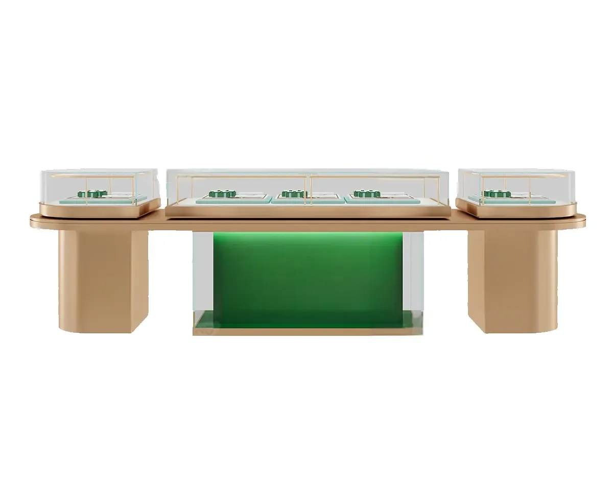 Custom Luxury Jewelry Island Showcase