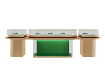 Custom Luxury Jewelry Island Showcase