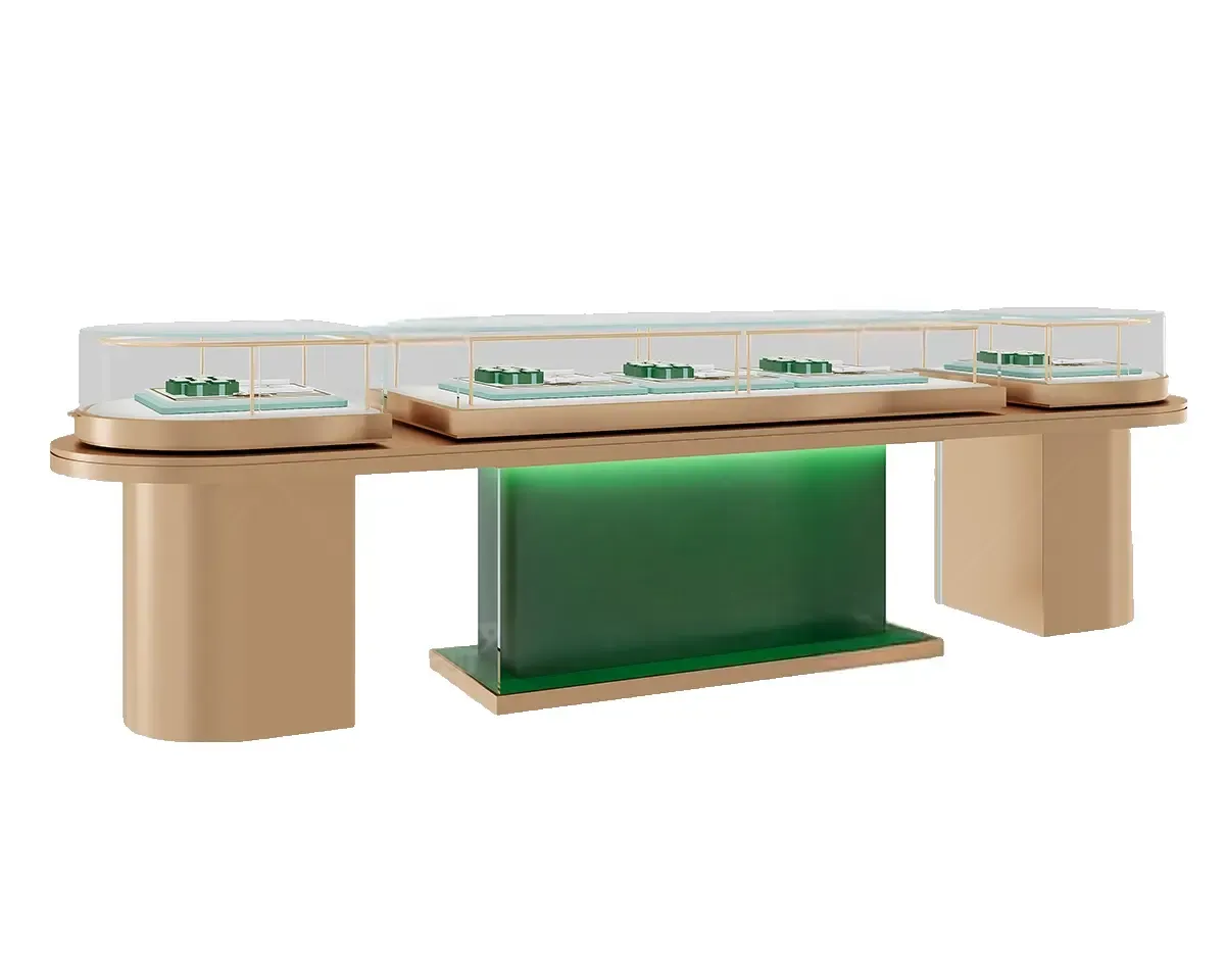 Custom Luxury Jewelry Island Showcase