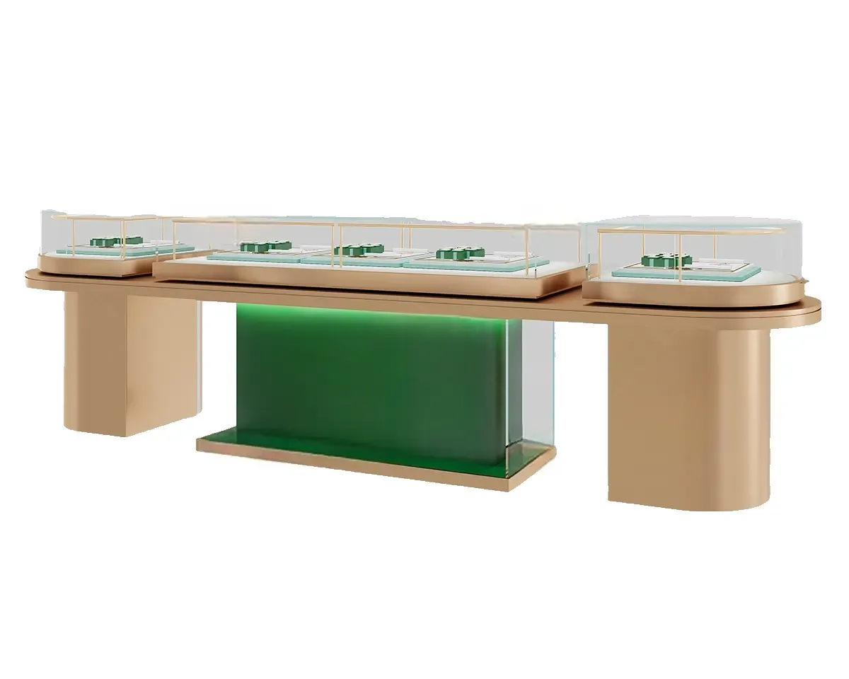 Custom Luxury Jewelry Island Showcase