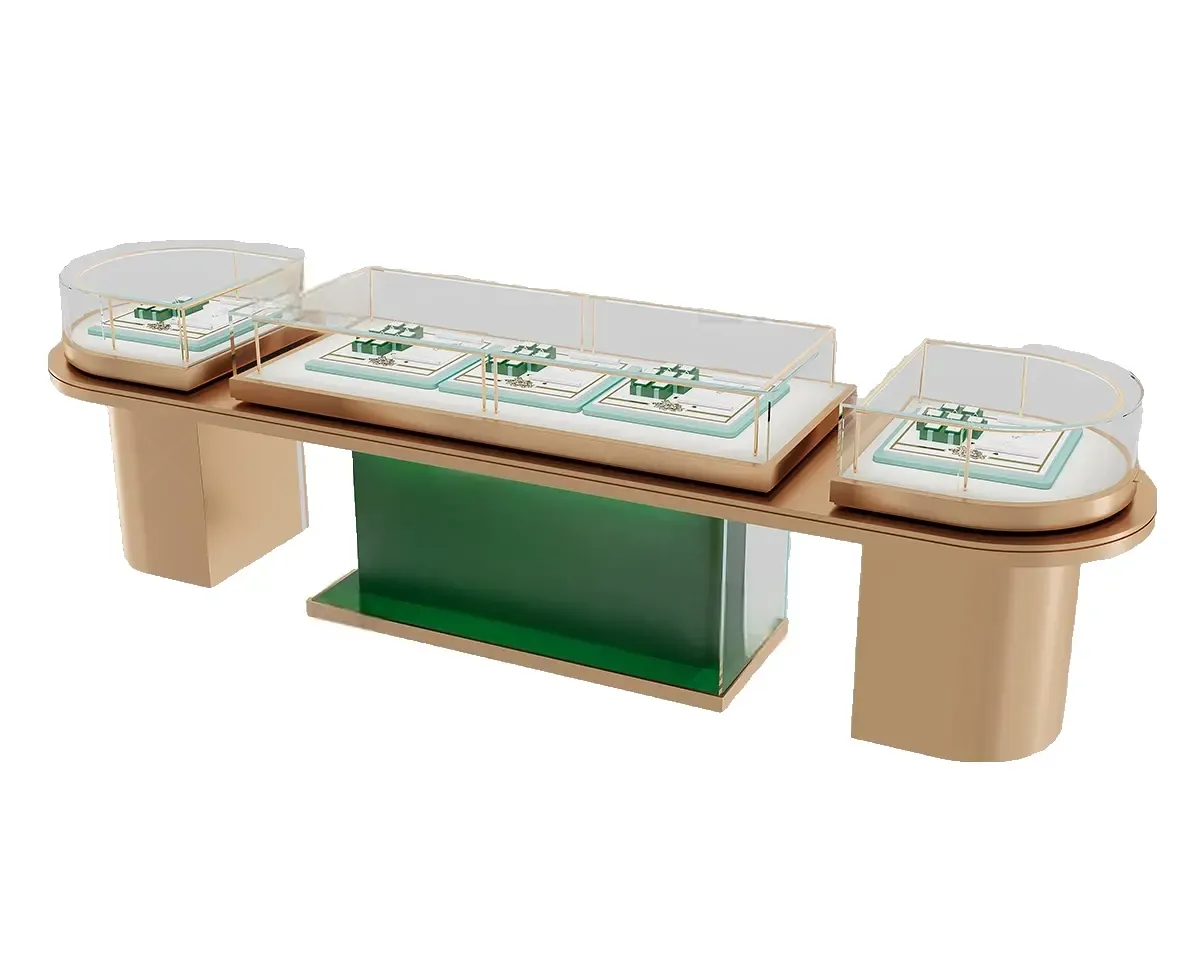 Custom Luxury Jewelry Island Showcase