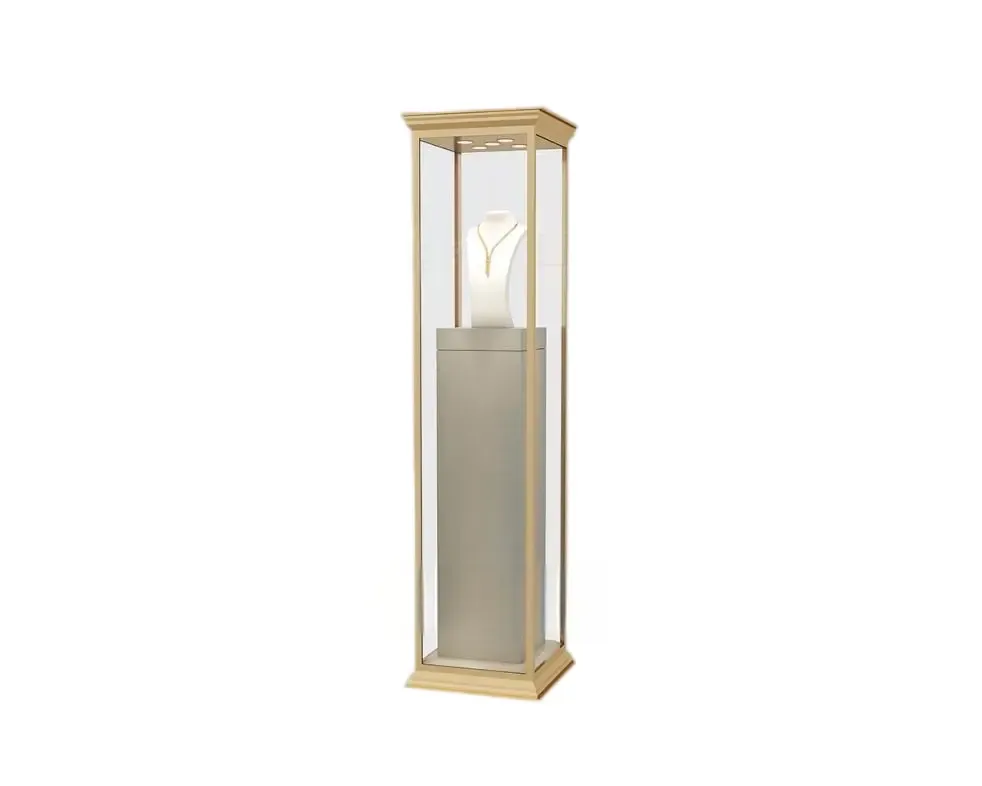 Custom Luxury Jewelry Tall Display Cabinet