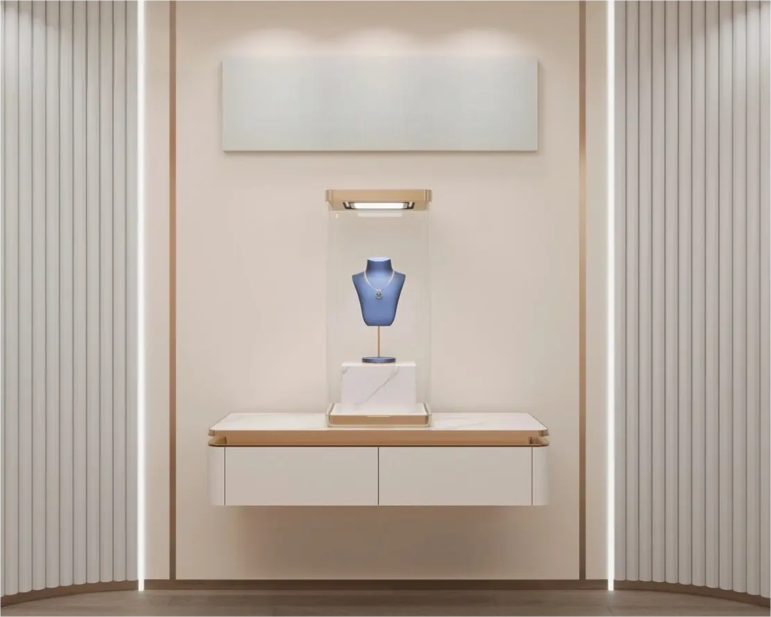 Custom Luxury Jewelry Wall Display Cabinet