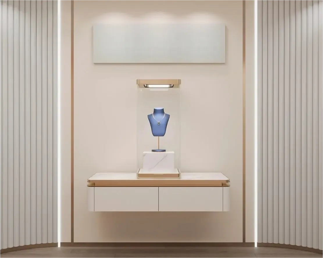 Custom Luxury Jewelry Wall Display Cabinet