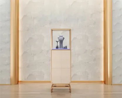 Custom Luxury Jewelry Tall Display Cabinet