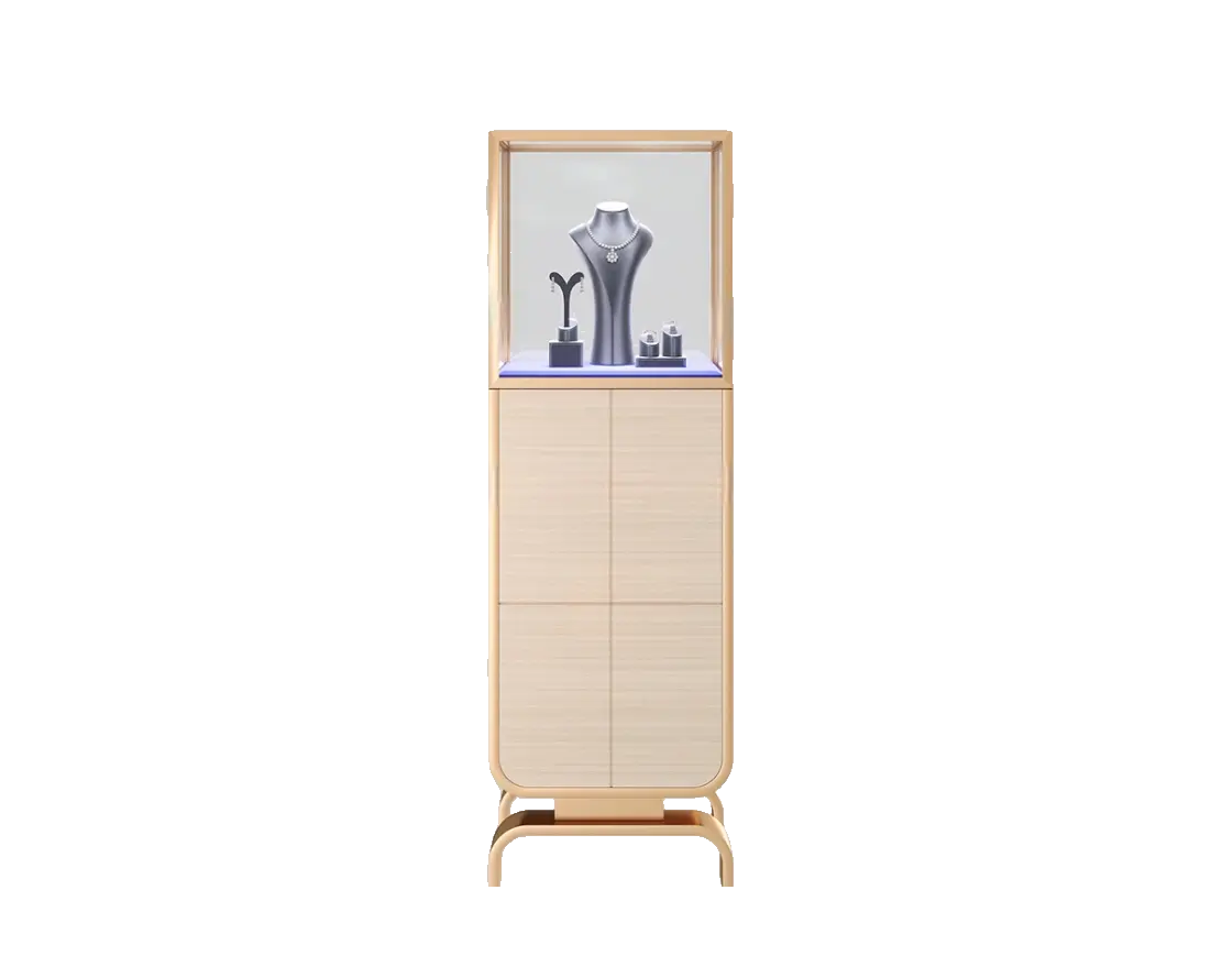 Custom Luxury Jewelry Tall Display Cabinet