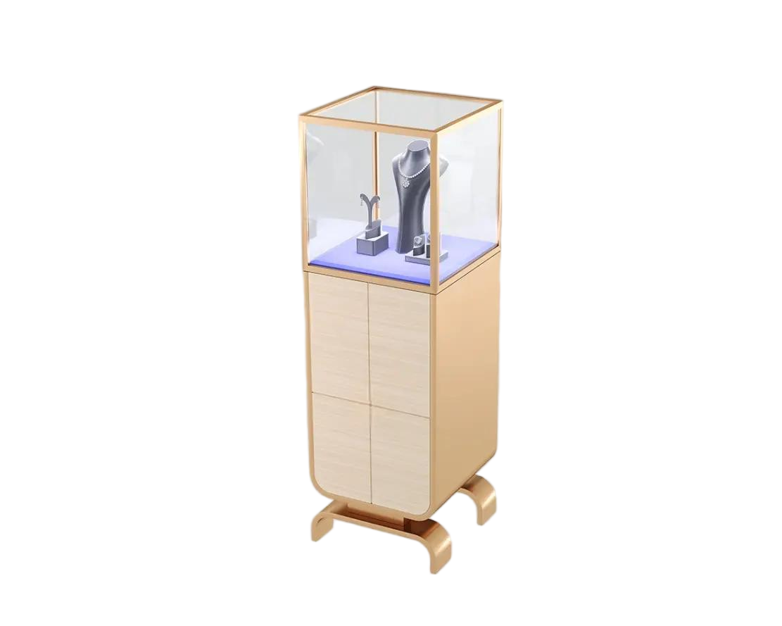 Custom Luxury Jewelry Tall Display Cabinet