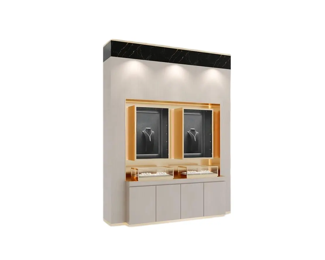 Custom Luxury Jewelry Wall Display Cabinet