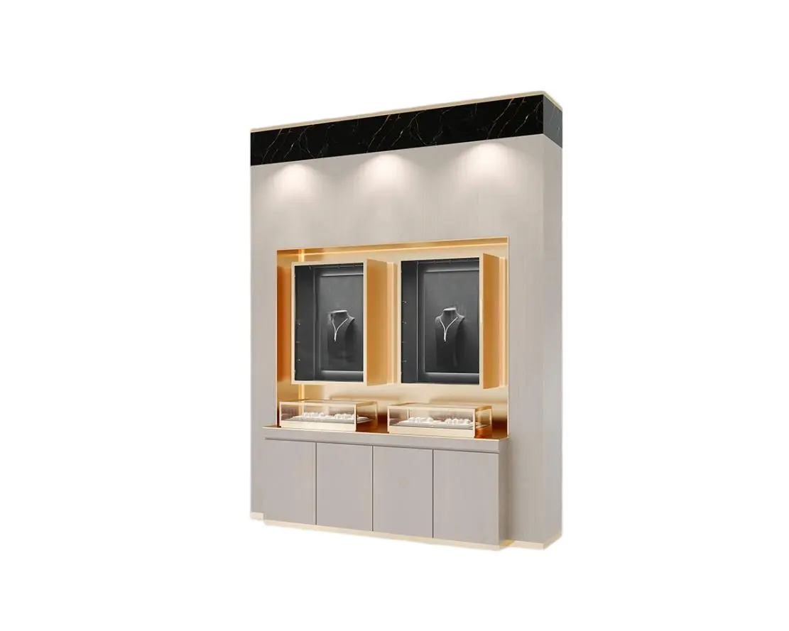 Custom Luxury Jewelry Wall Display Cabinet