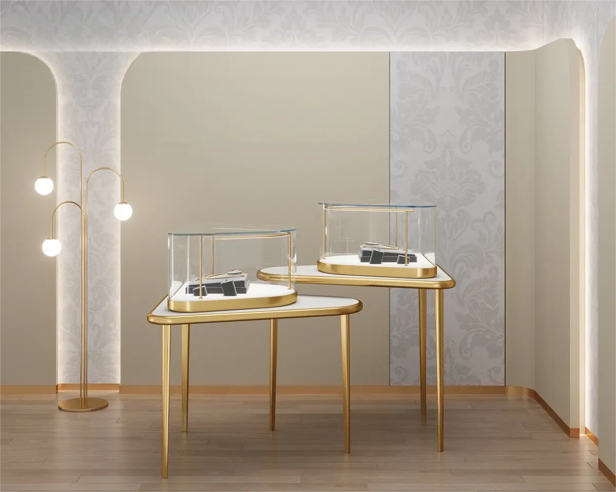 Custom Luxury Jewelry Island Showcase