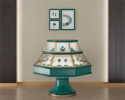 Custom Luxury Jewelry Island Showcase