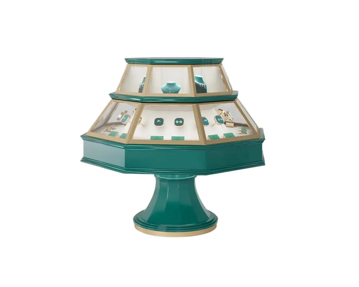 Custom Luxury Jewelry Island Showcase