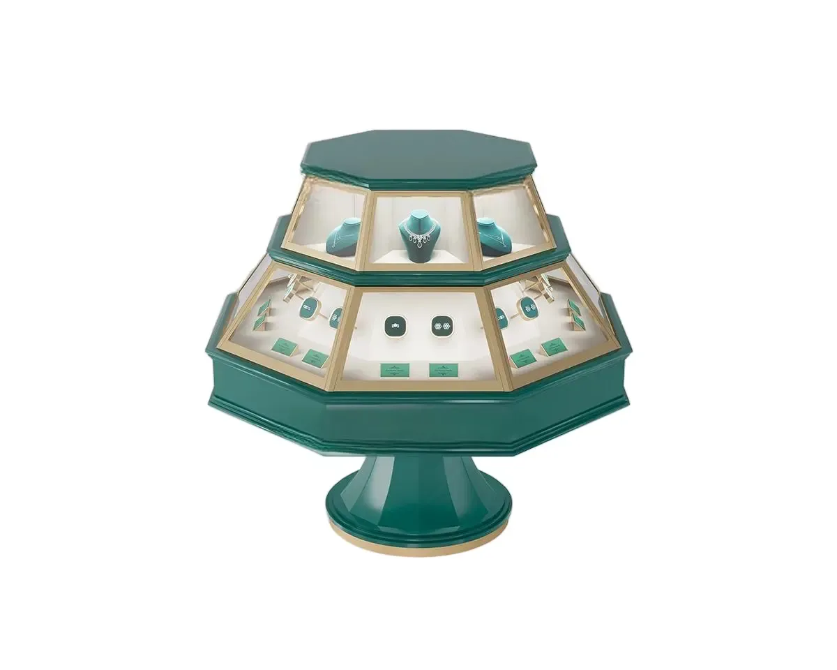 Custom Luxury Jewelry Island Showcase