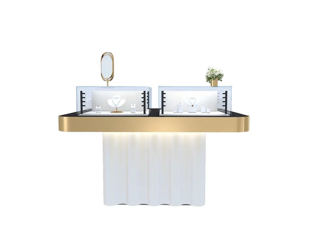 Custom Luxury Jewelry Island Showcase