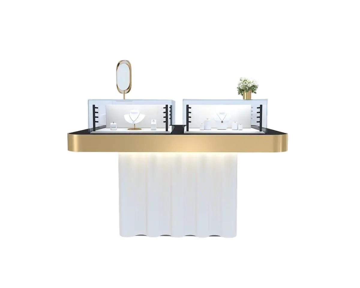 Custom Luxury Jewelry Island Showcase