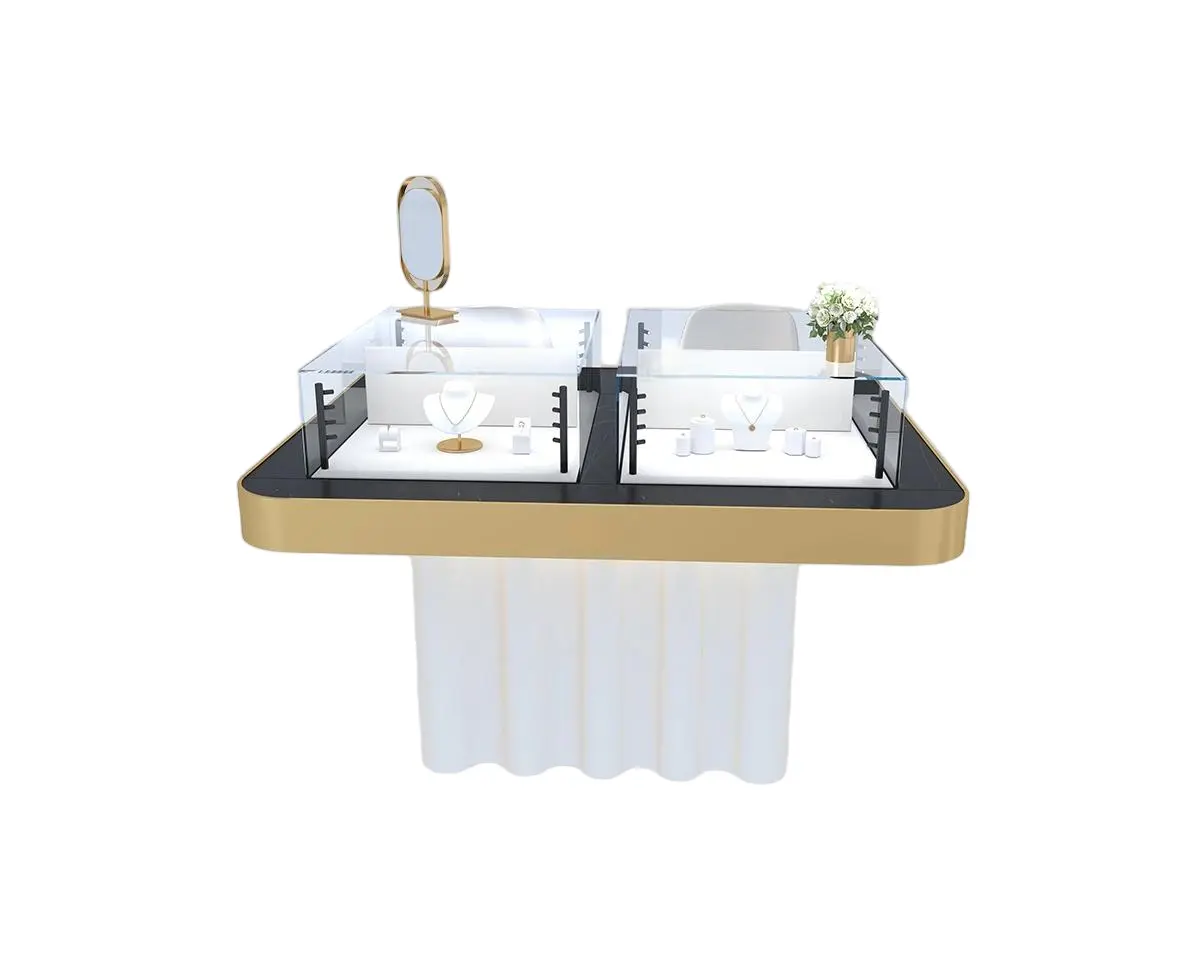 Custom Luxury Jewelry Island Showcase