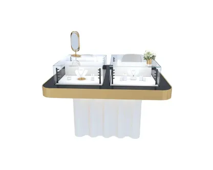 Custom Luxury Jewelry Island Showcase