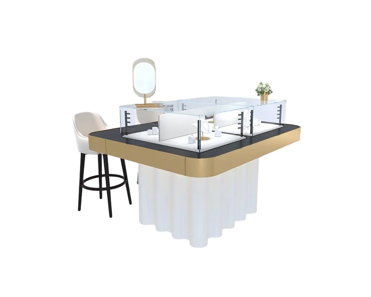Custom Luxury Jewelry Island Showcase