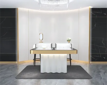 Custom Luxury Jewelry Island Showcase
