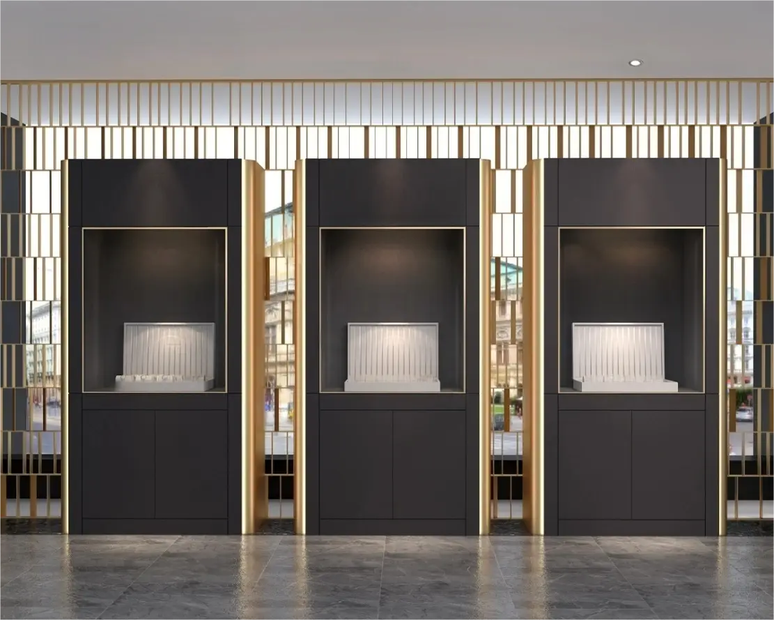 Custom Luxury Jewelry Wall Display Cabinet