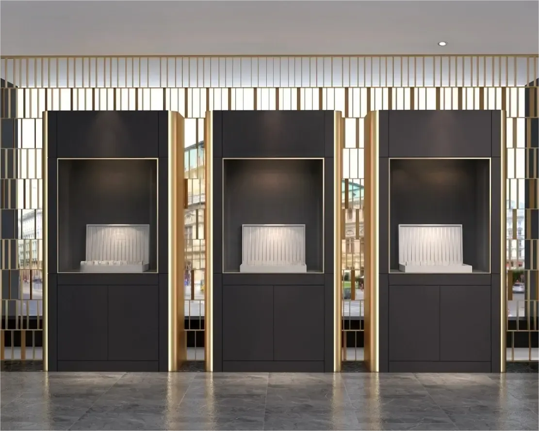 Custom Luxury Jewelry Wall Display Cabinet