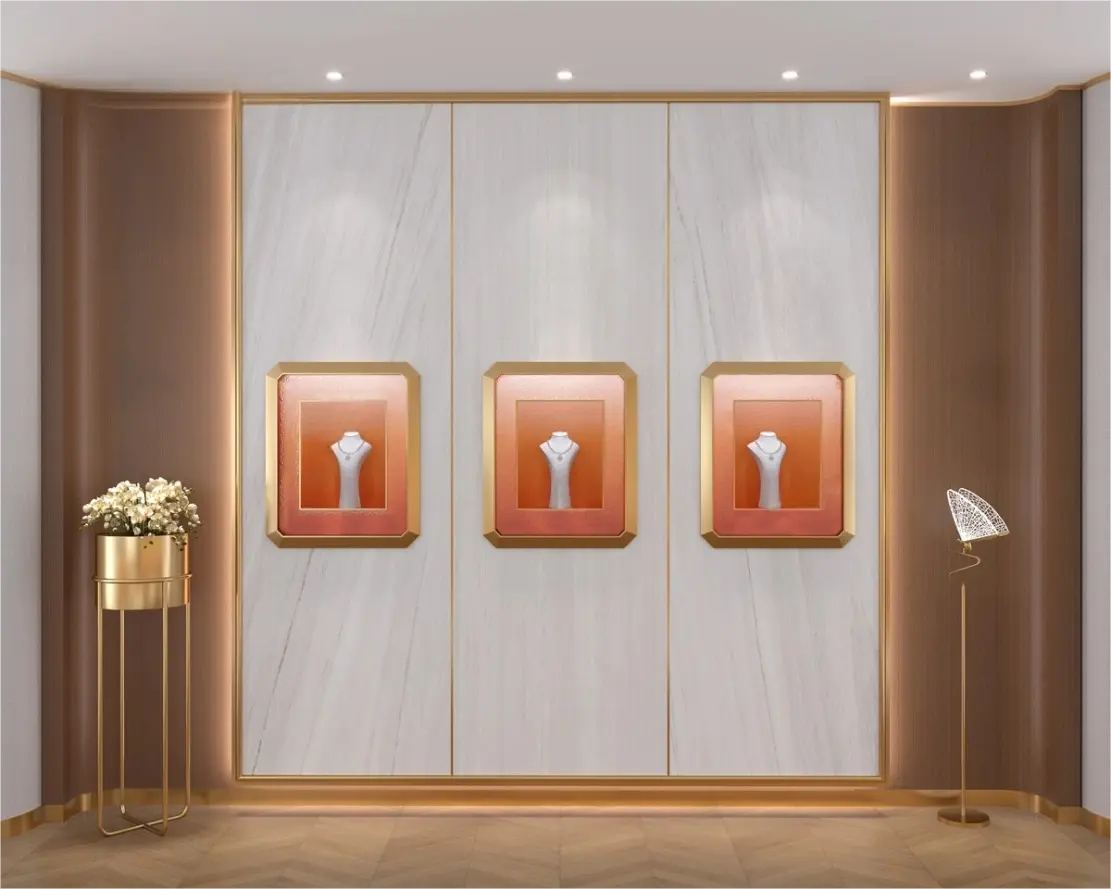 Custom Luxury Jewelry Wall Display Cabinet